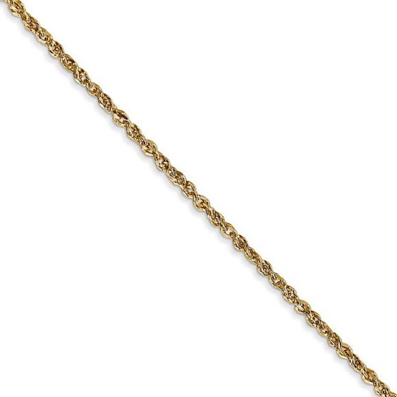 Children's 1.7mm 14k Yellow Gold Ropa Chain Necklace 14 Inch